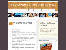 Tablet Screenshot of cristinaamaya.com